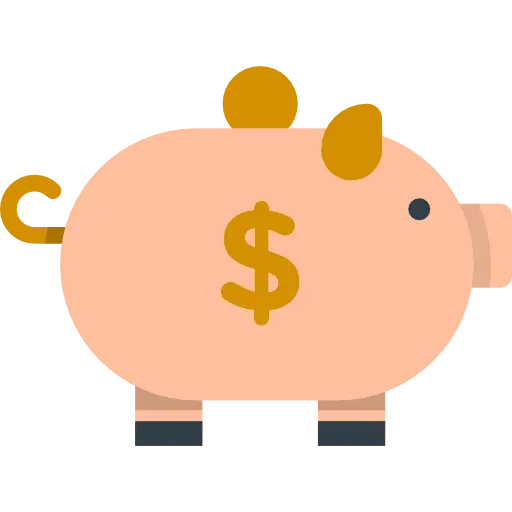 Piggy Bank with Dollar Sign Illustration