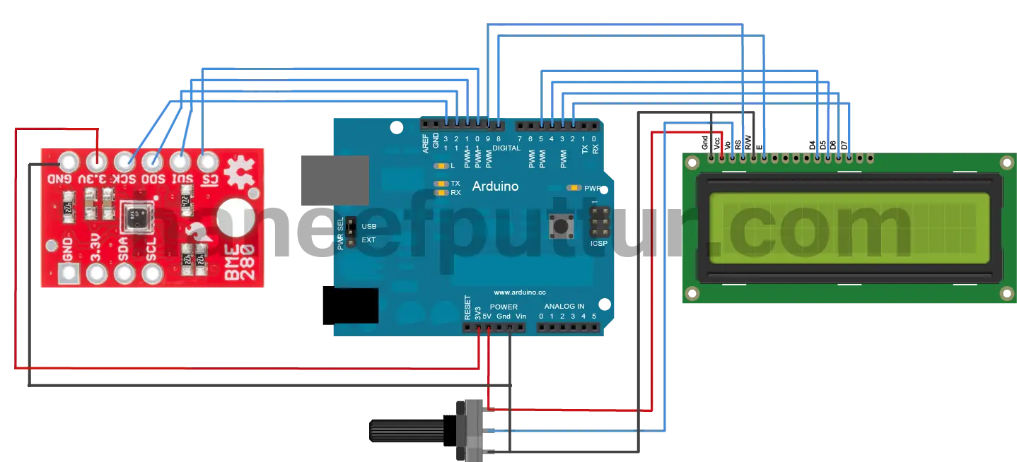 Arduino Circuit with LCD Display
