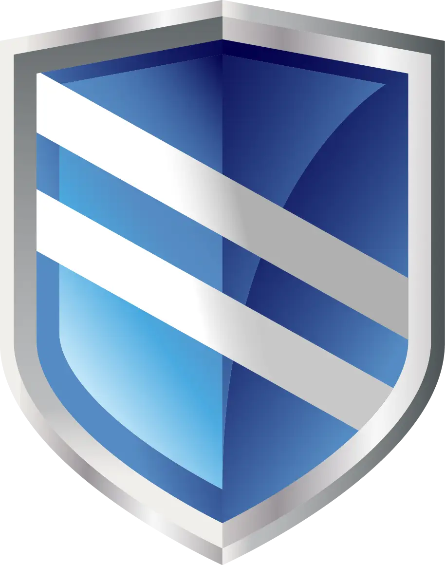Blue Shield Emblem for Security