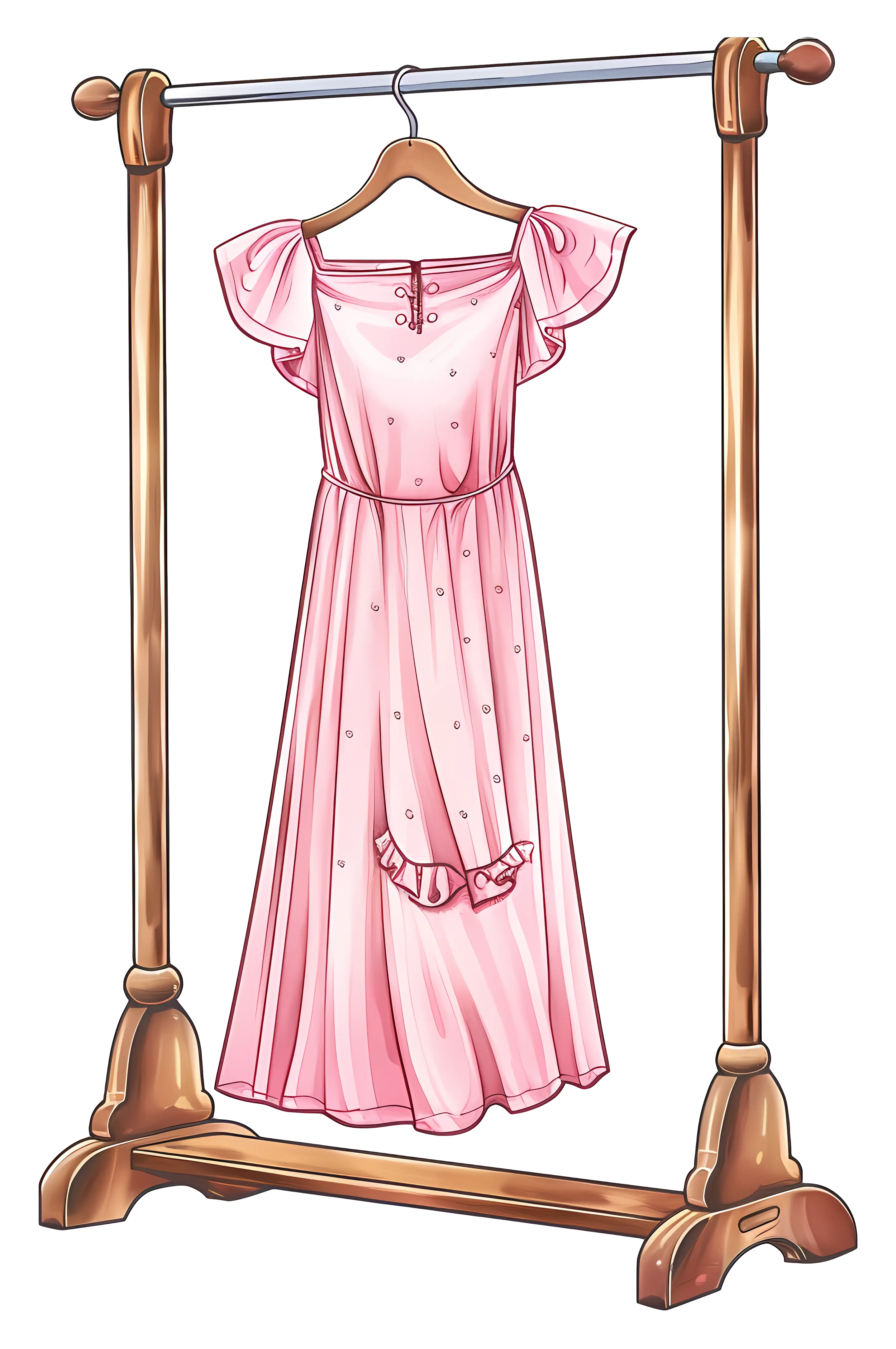 Pink Dress on Hanger