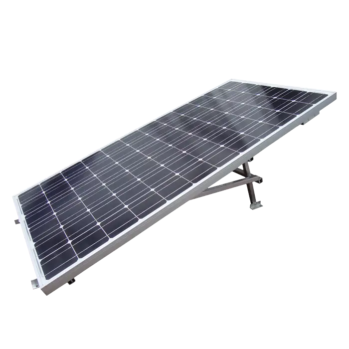 Solar Panel Installed on Metallic Stand