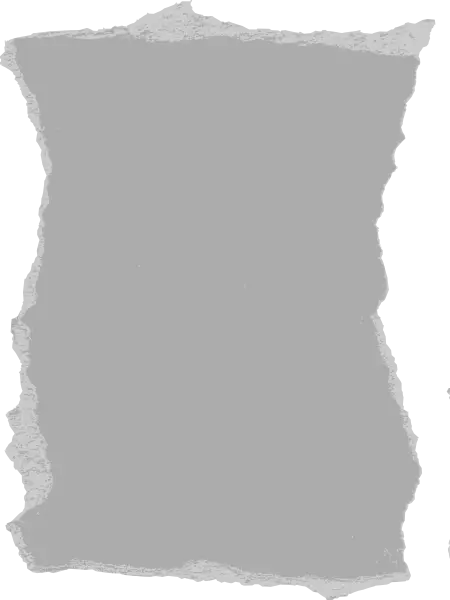 Torn Gray Paper Sheet