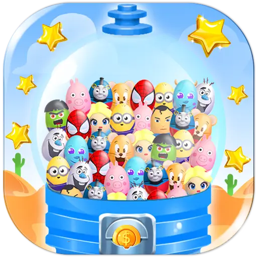 Cartoon Characters in Toy Machine