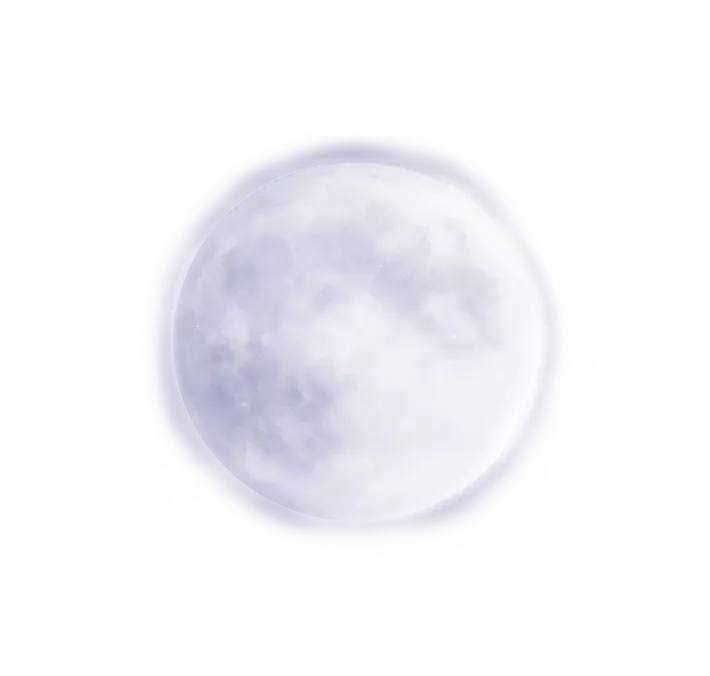 Bright Full Moon in Clear Night Sky