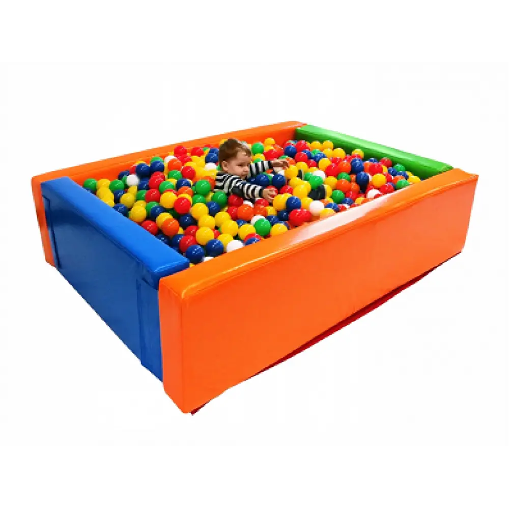 Child Playing in Colorful Ball Pit