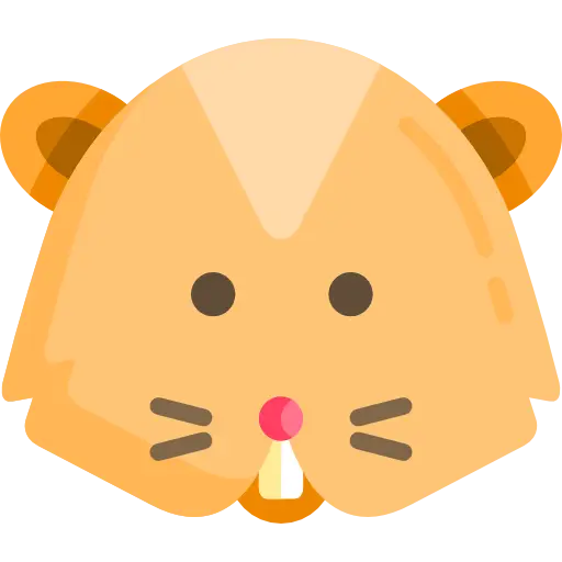 Cartoon Hamster Face