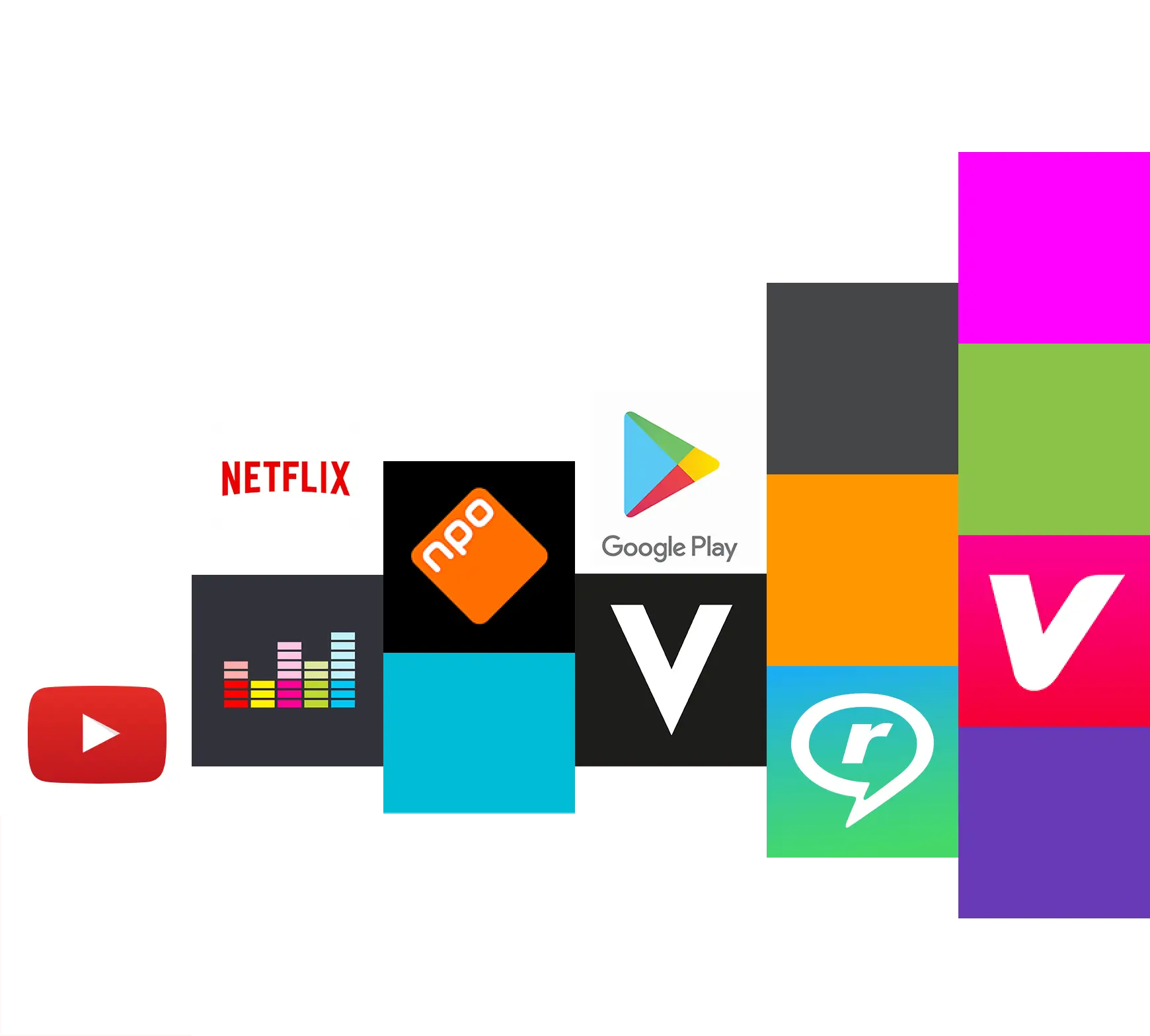 Collection of Streaming Service Logos
