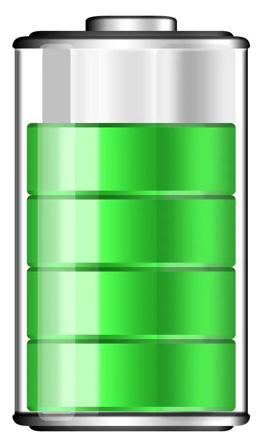 Green Fully Charged Battery Icon