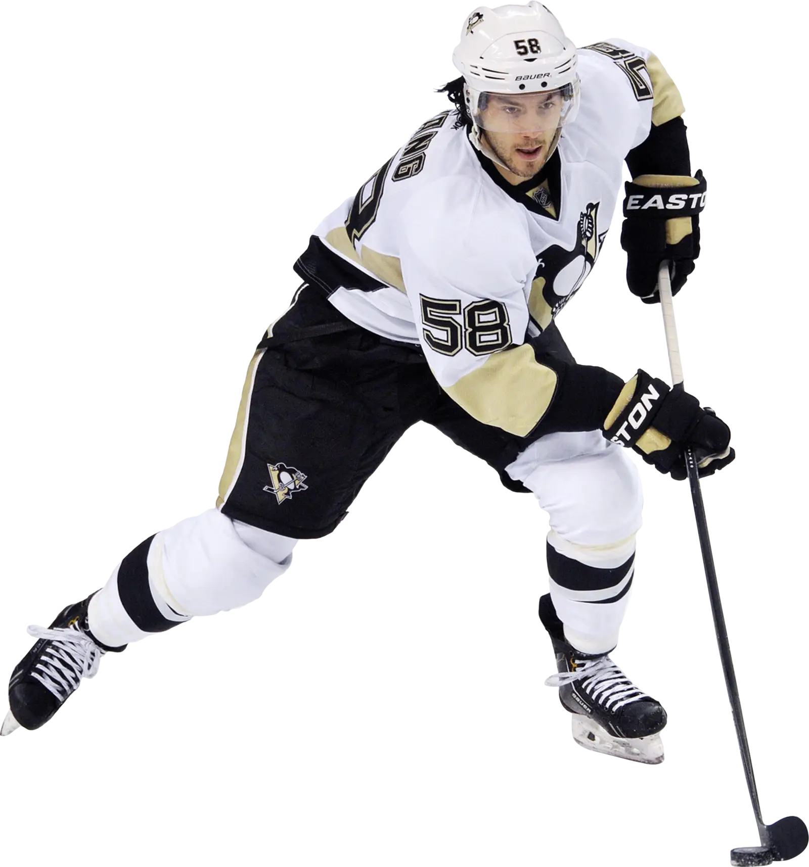 Ice Hockey Player in Action on Ice