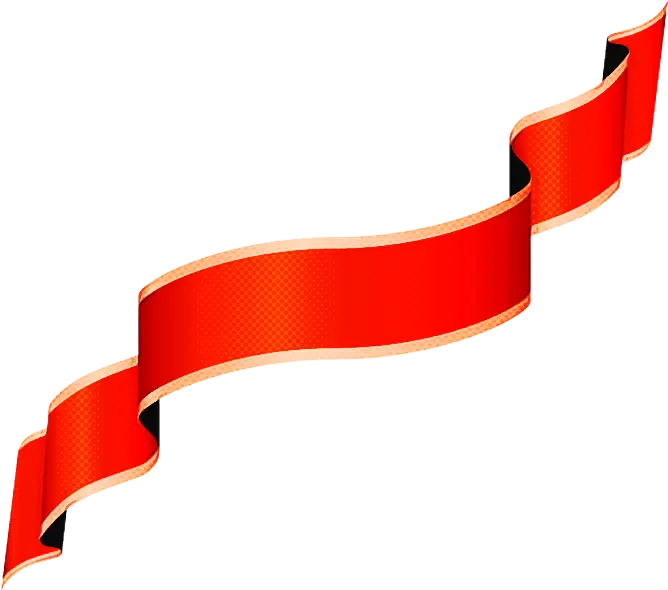 Red Ribbon Banner Decoration