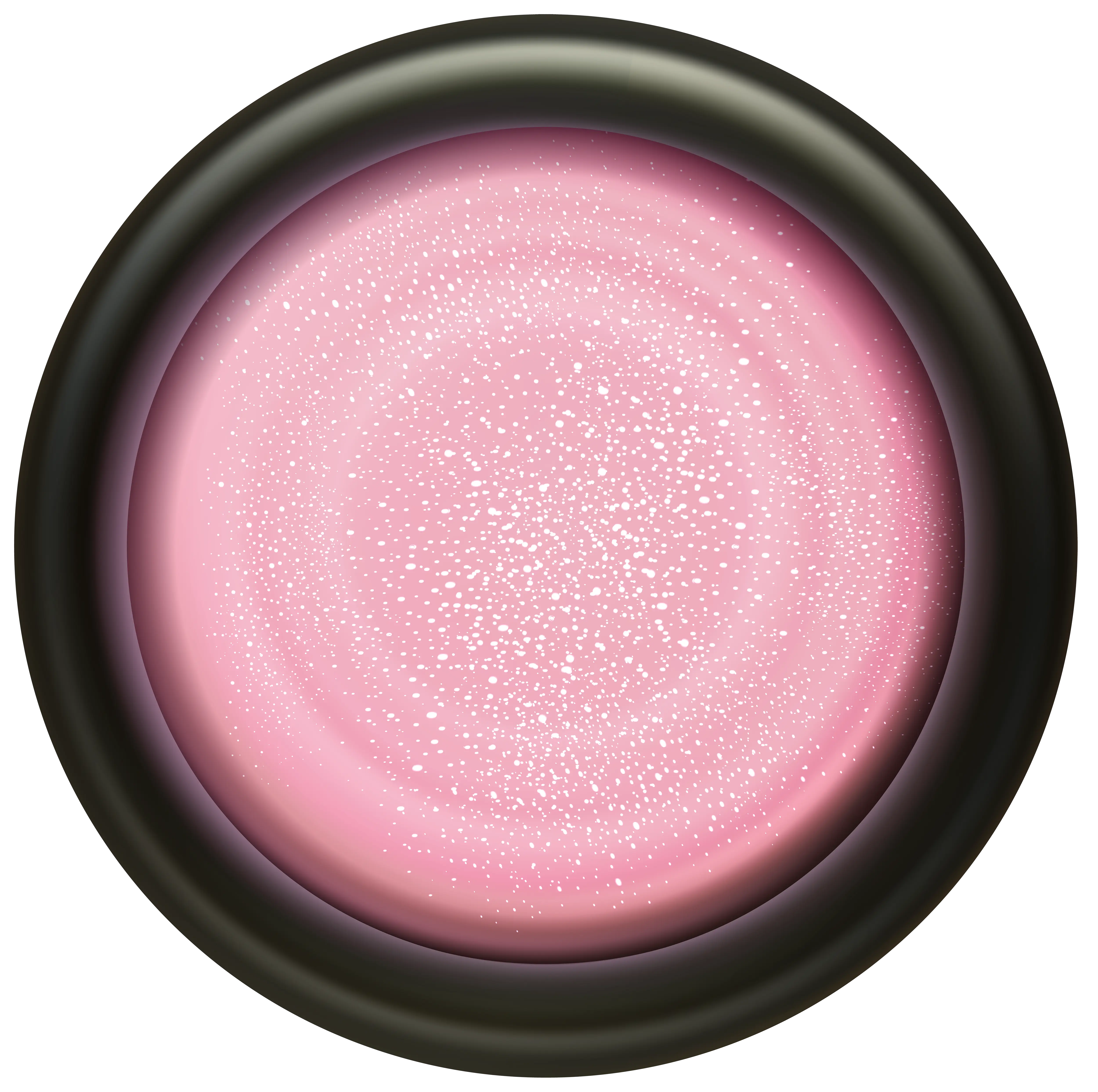 Pink Glittery Makeup in a Black Container