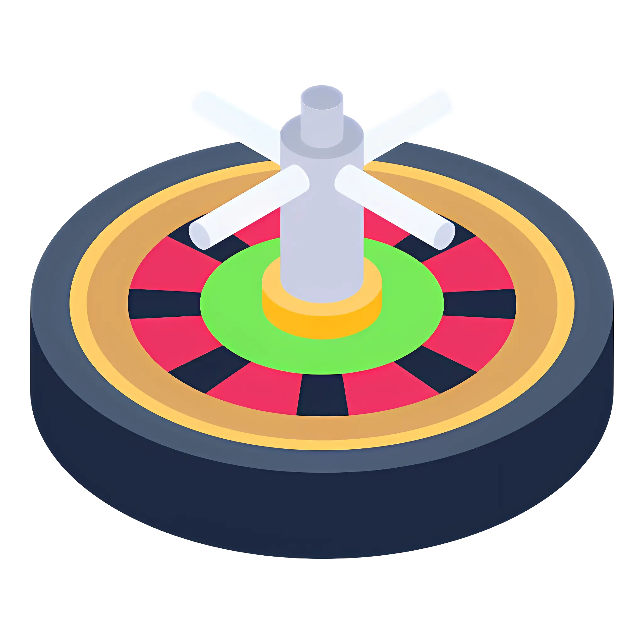 Colorful Roulette Wheel for Casino Games