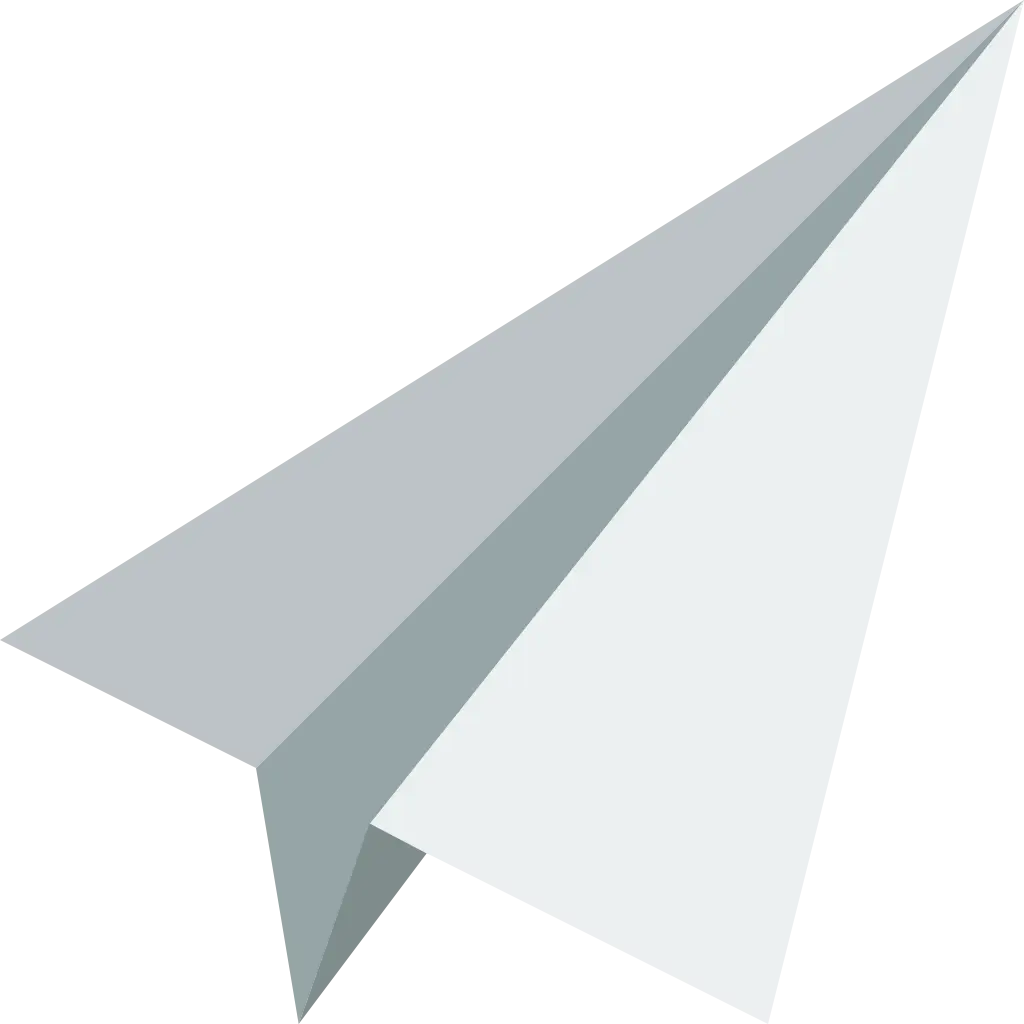 Grey Paper Airplane Craft