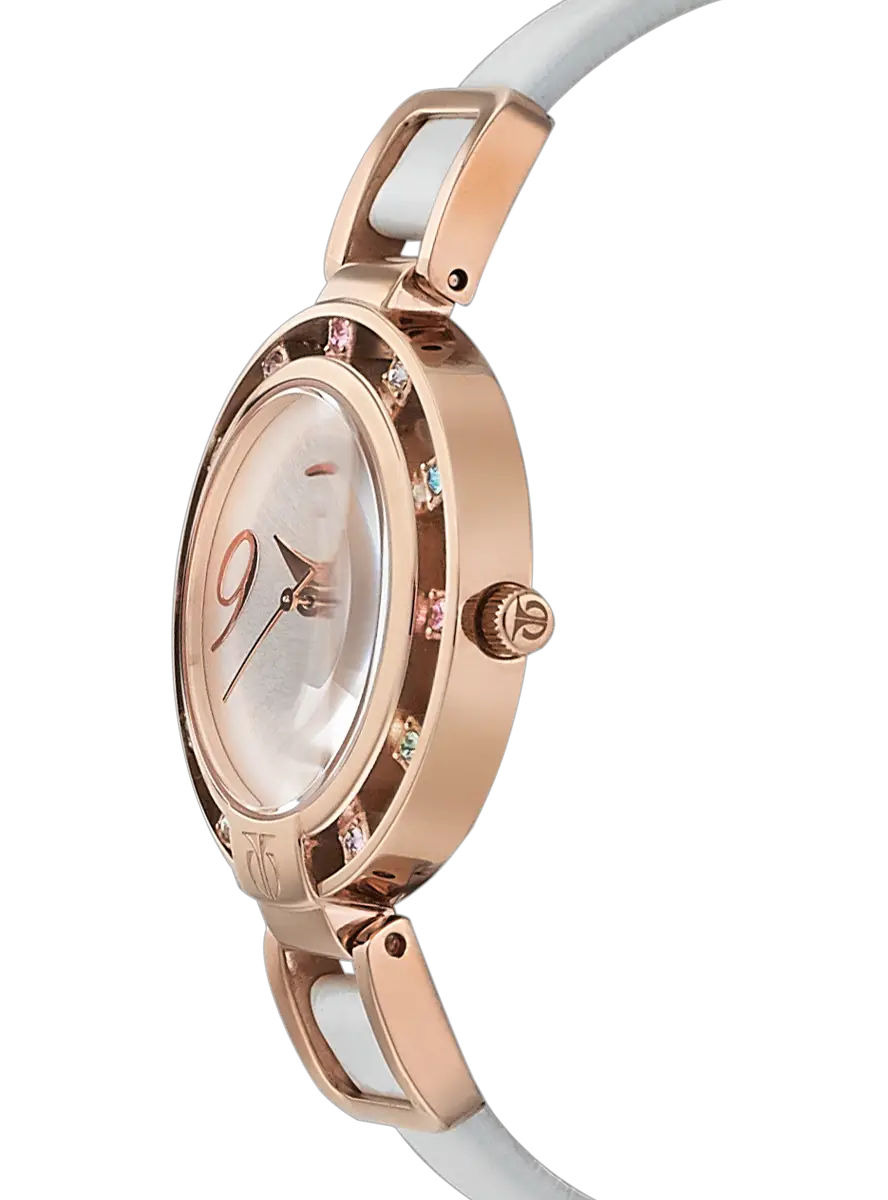 Rose Gold Wristwatch Illustration