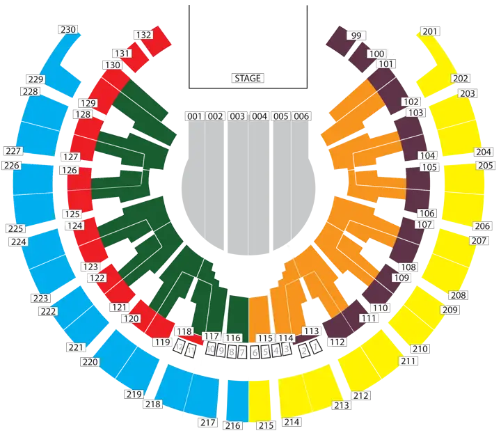 Colorful Seating Chart for Event Planning