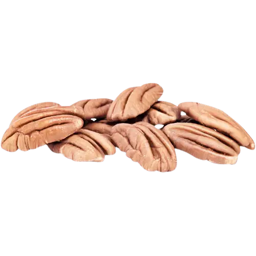 Cluster of Shelled Pecan Nuts