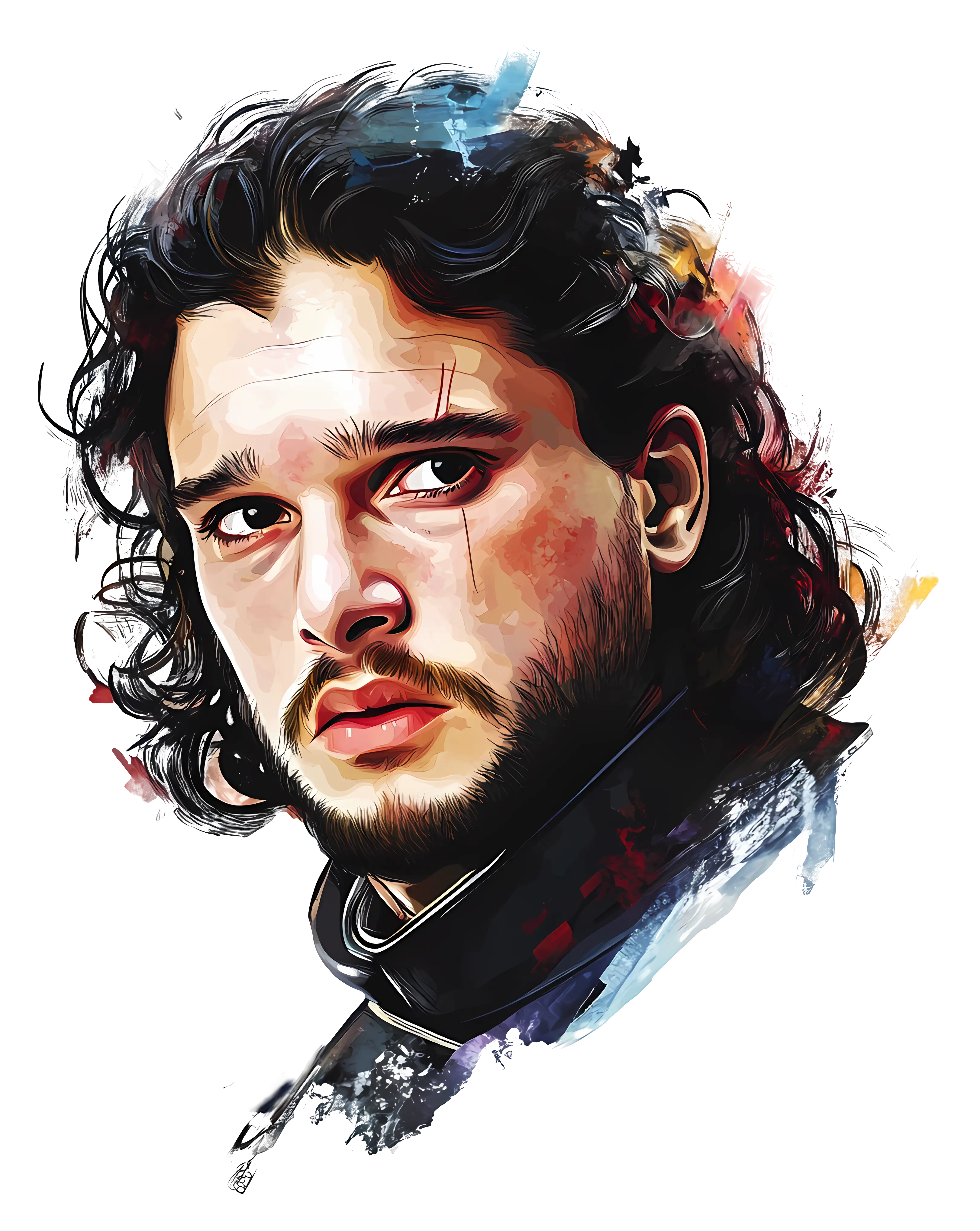 Artistic Portrait of a Male Face