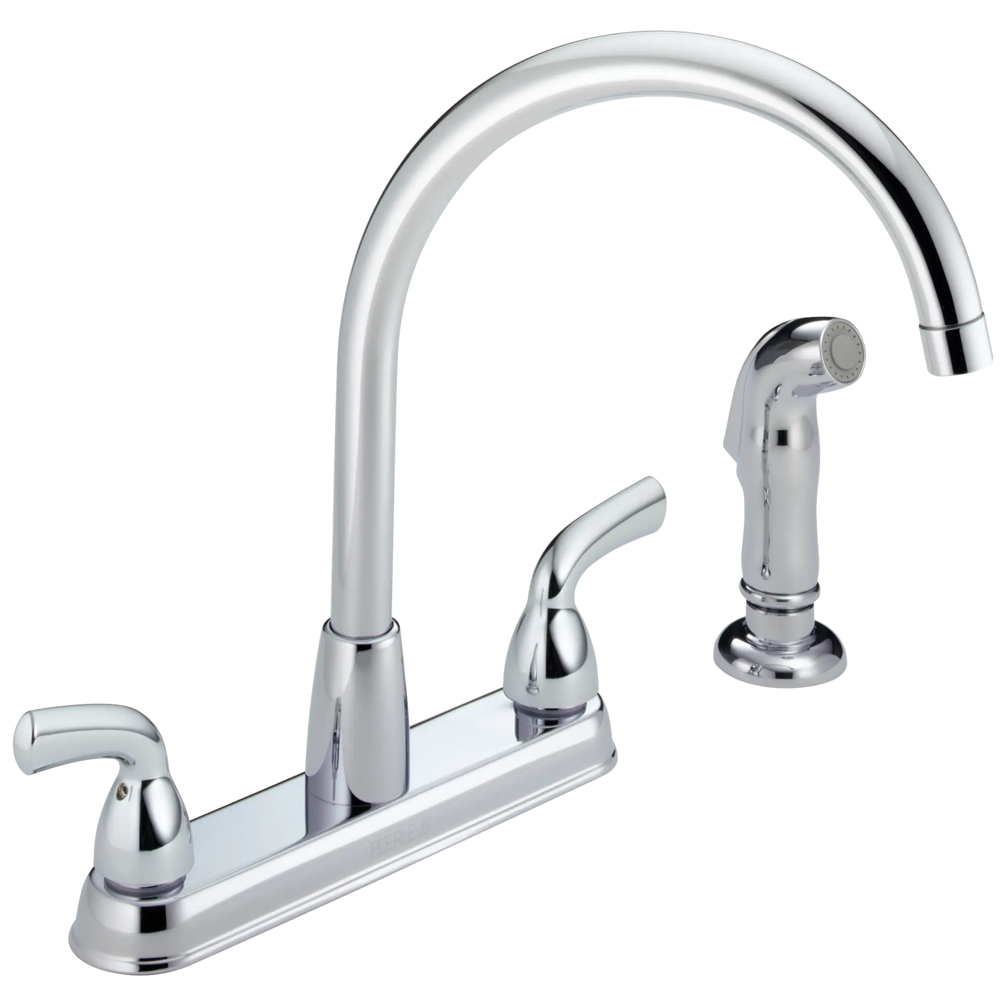 Silver Kitchen Faucet with Sprayer