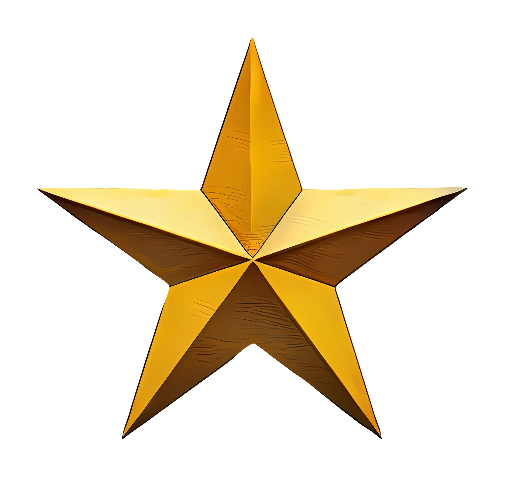 Shiny Golden Star Decor