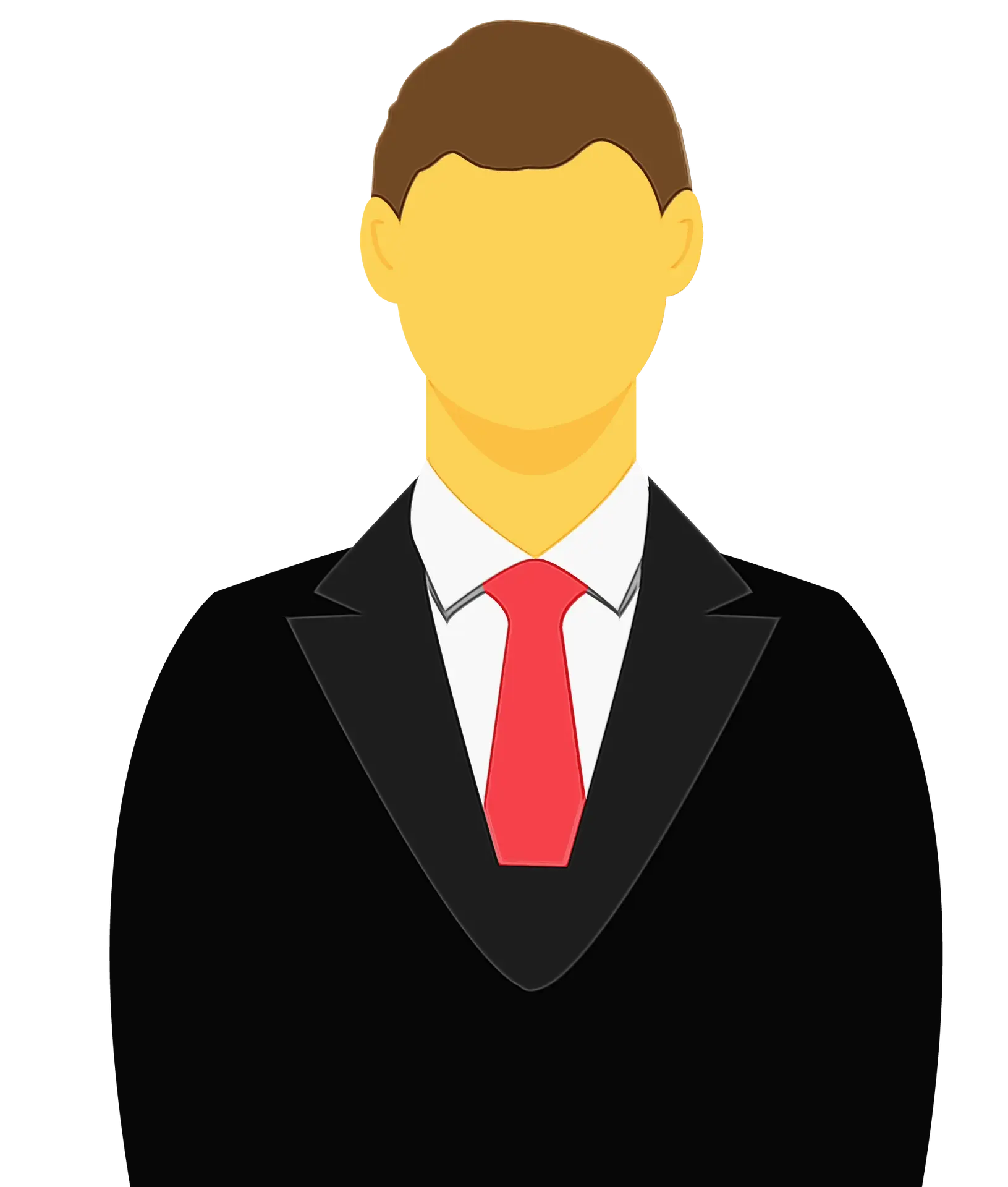 Generic Male Avatar Depicted in Business Suit