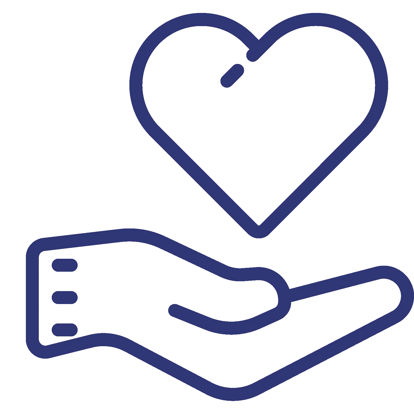 Hand Holding Heart Symbol for Compassion