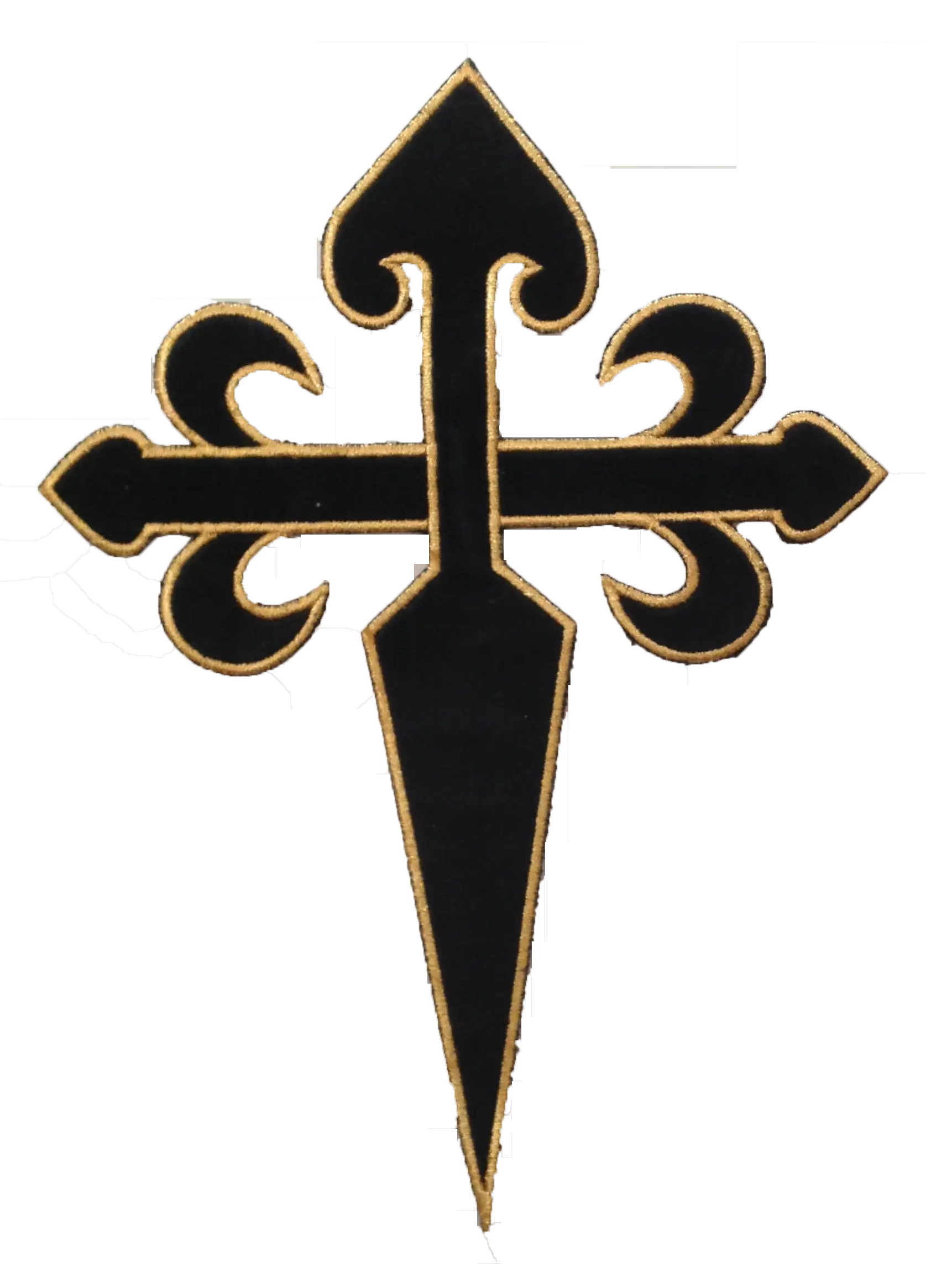 Black Ornamental Cross Design