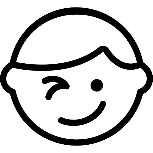 Winking Emoji Icon Illustration