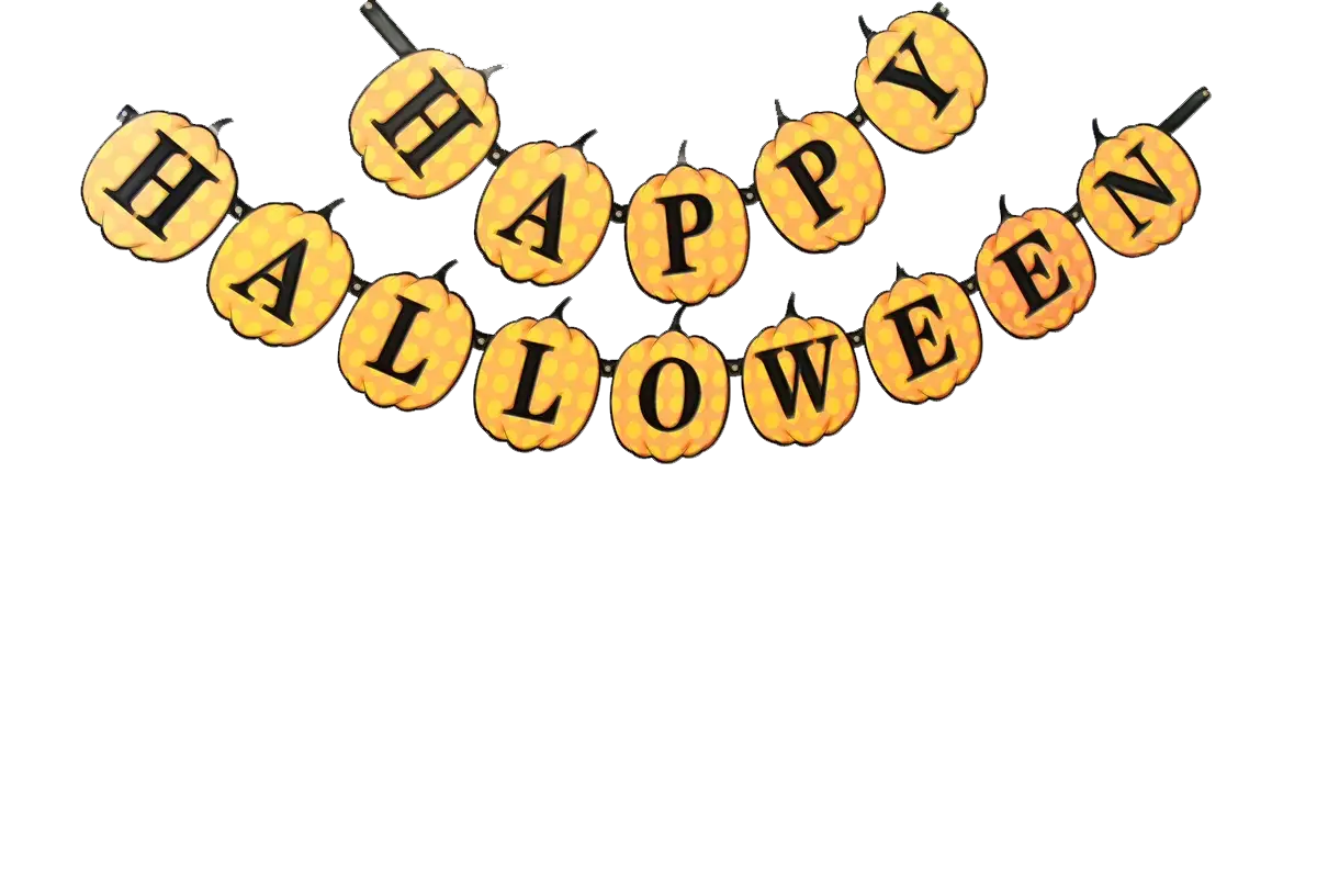 Happy Halloween Pumpkin Garland Decoration