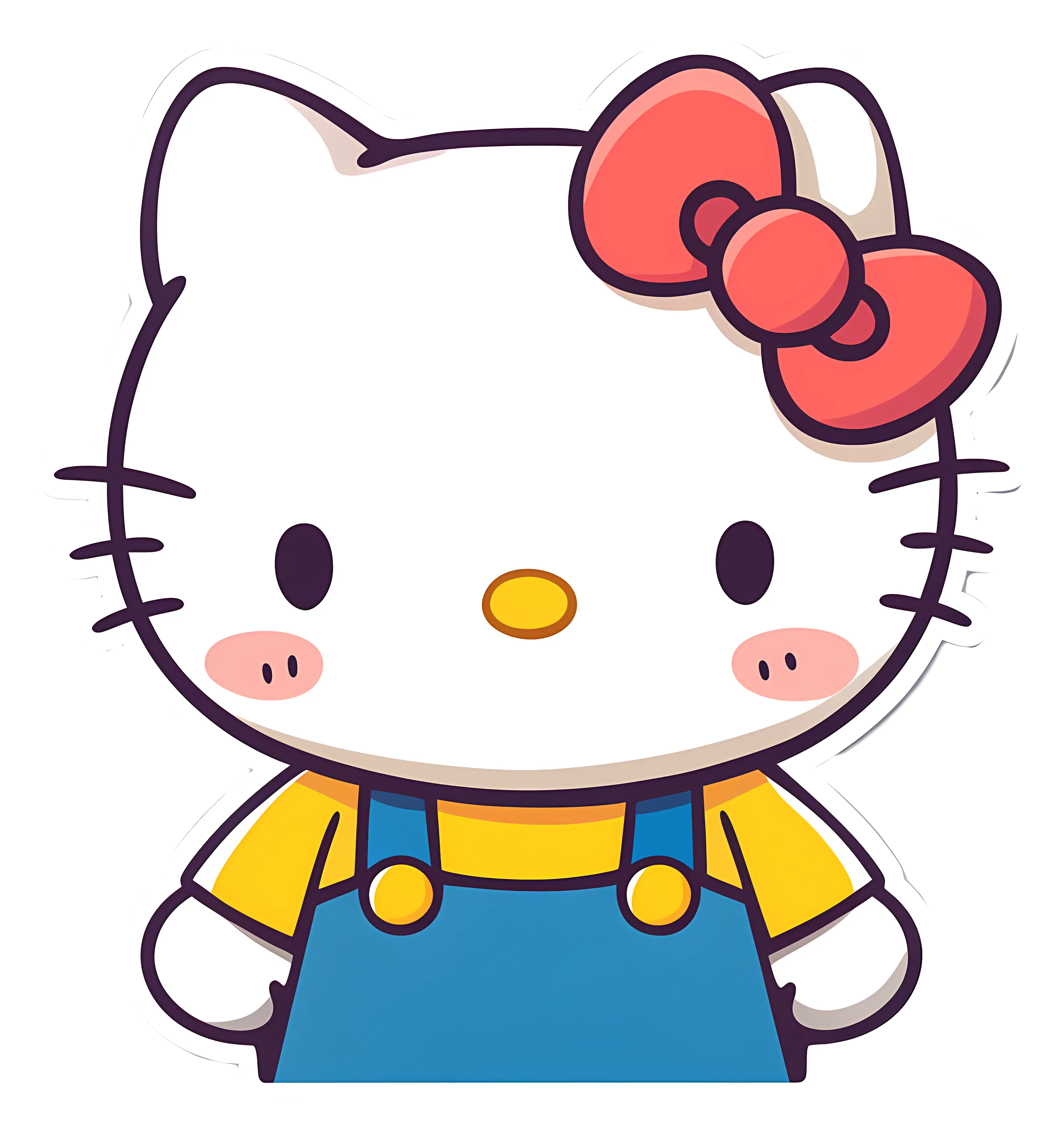 Hello Kitty Cartoon Character Illustration