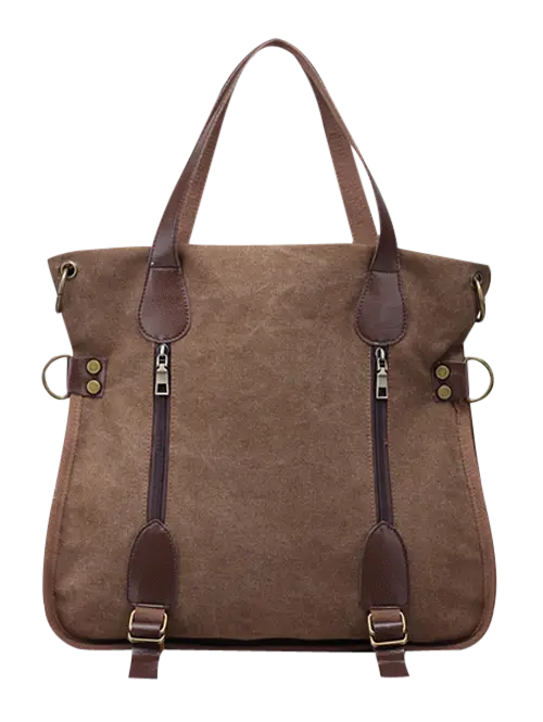 Brown Leather Tote Bag Design