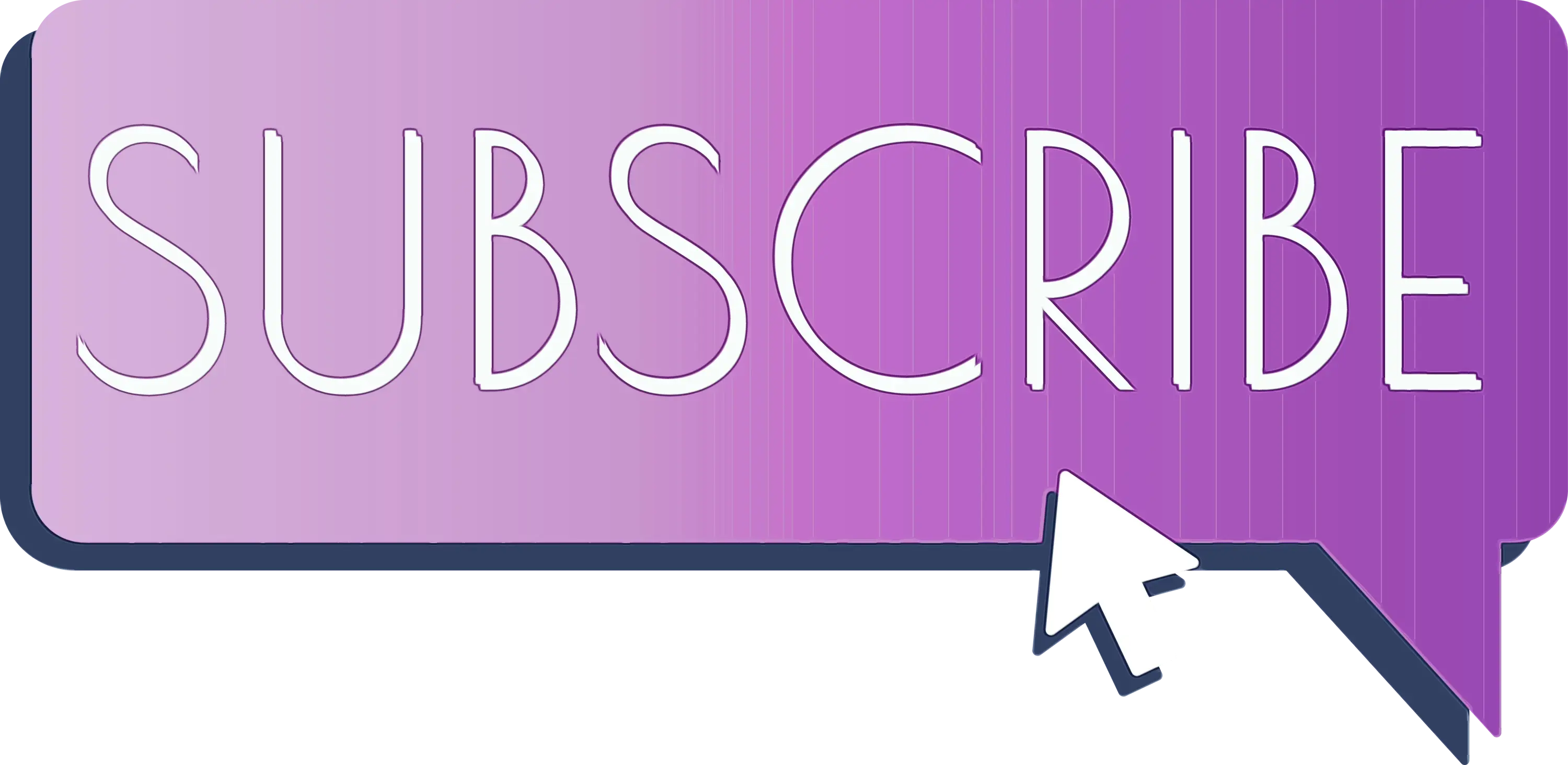 Purple Subscribe Button with Cursor Icon