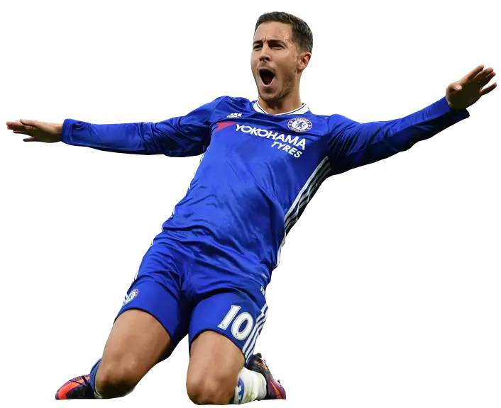 Soccer Player Celebrating in Blue Jersey