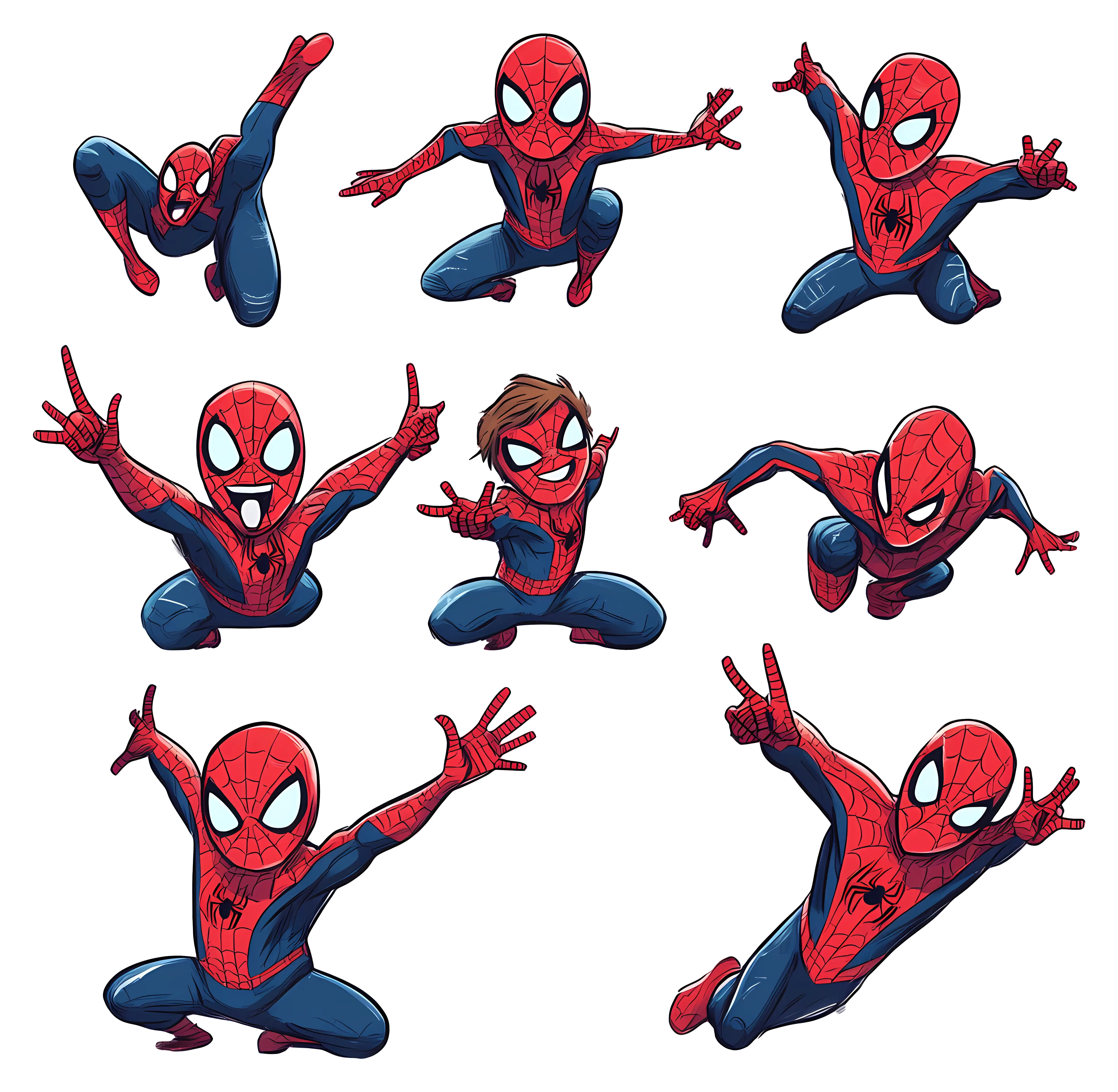 Dynamic Spider-Man Poses