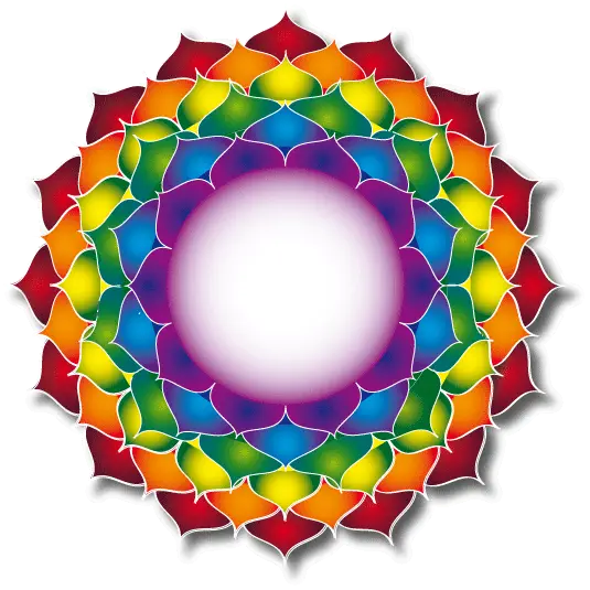 Colorful Rainbow Mandala Symbol