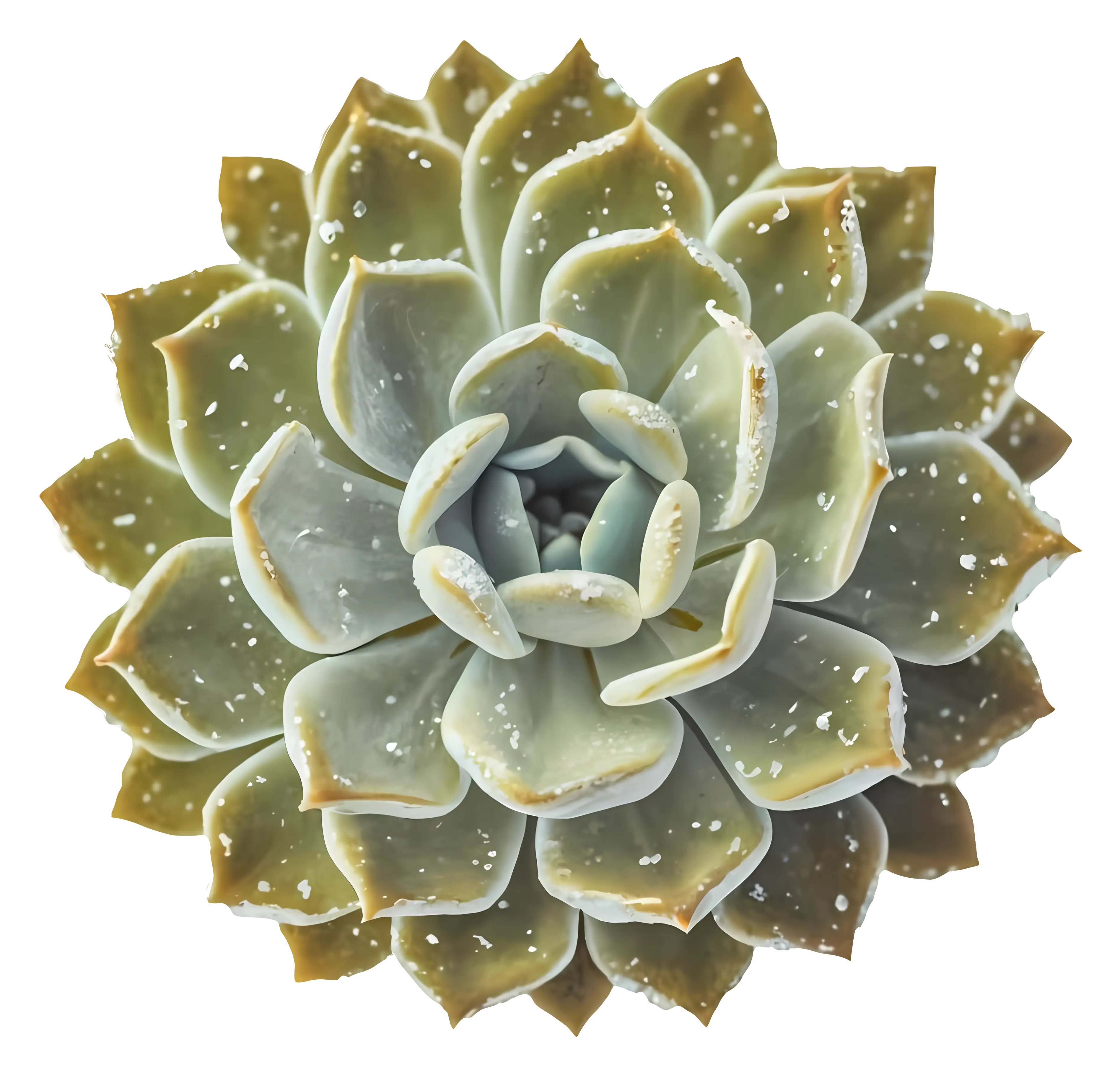 Healthy Succulent Plant with Green Leaves