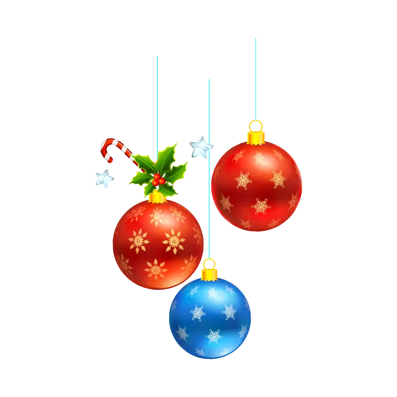 Hanging Christmas Ornaments