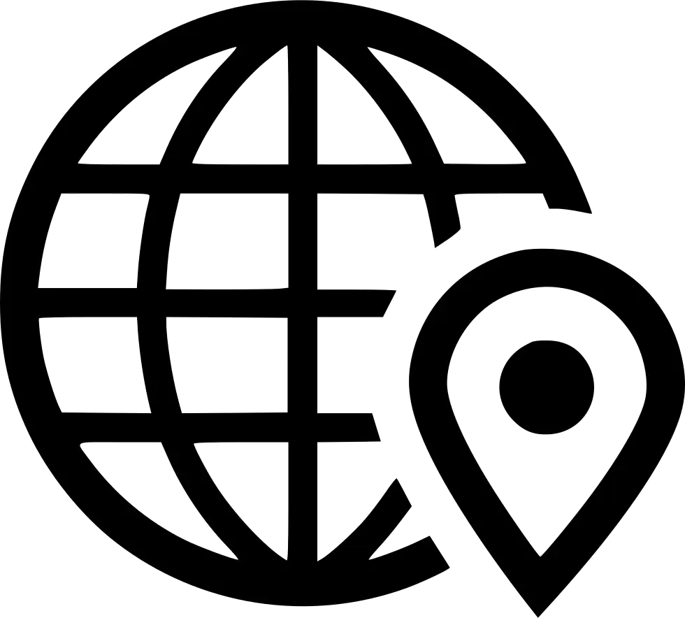 Location Marker on Globe Icon