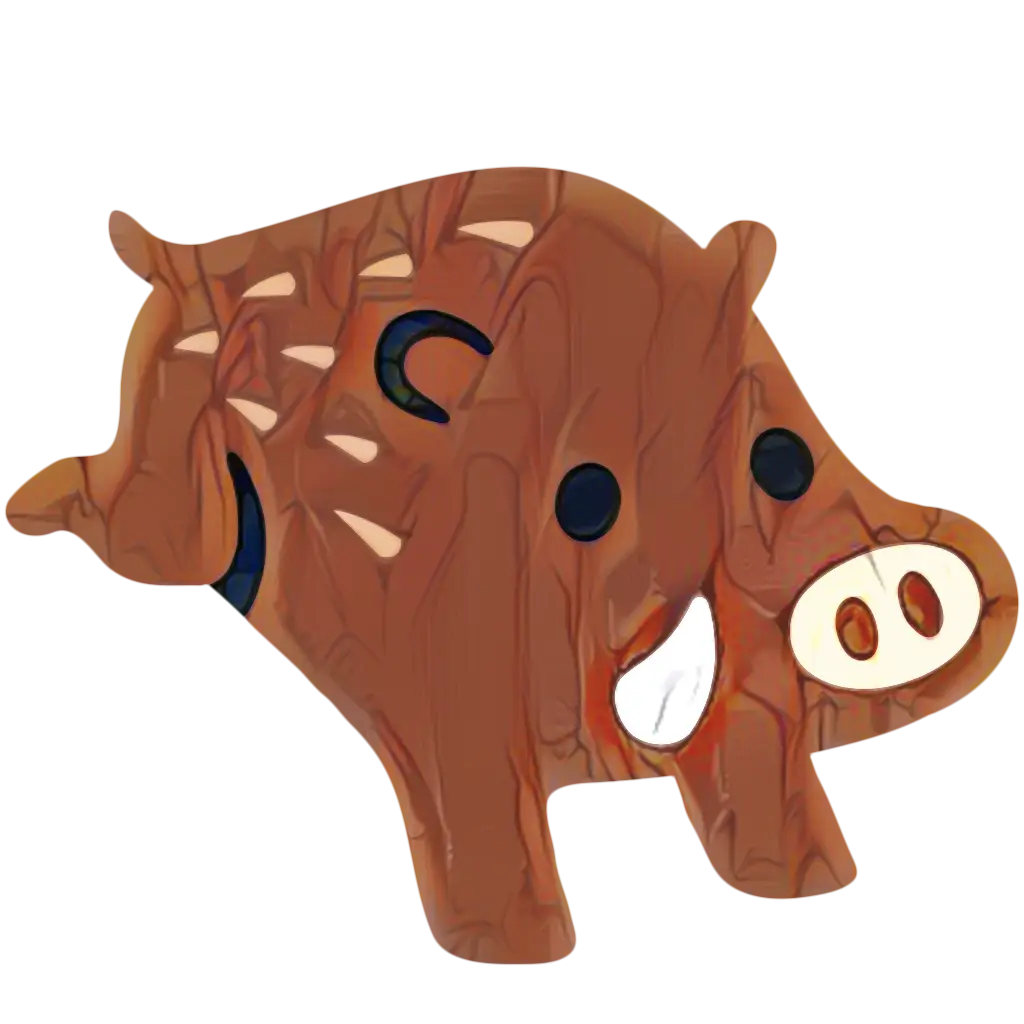 Cartoon Wild Boar Illustration