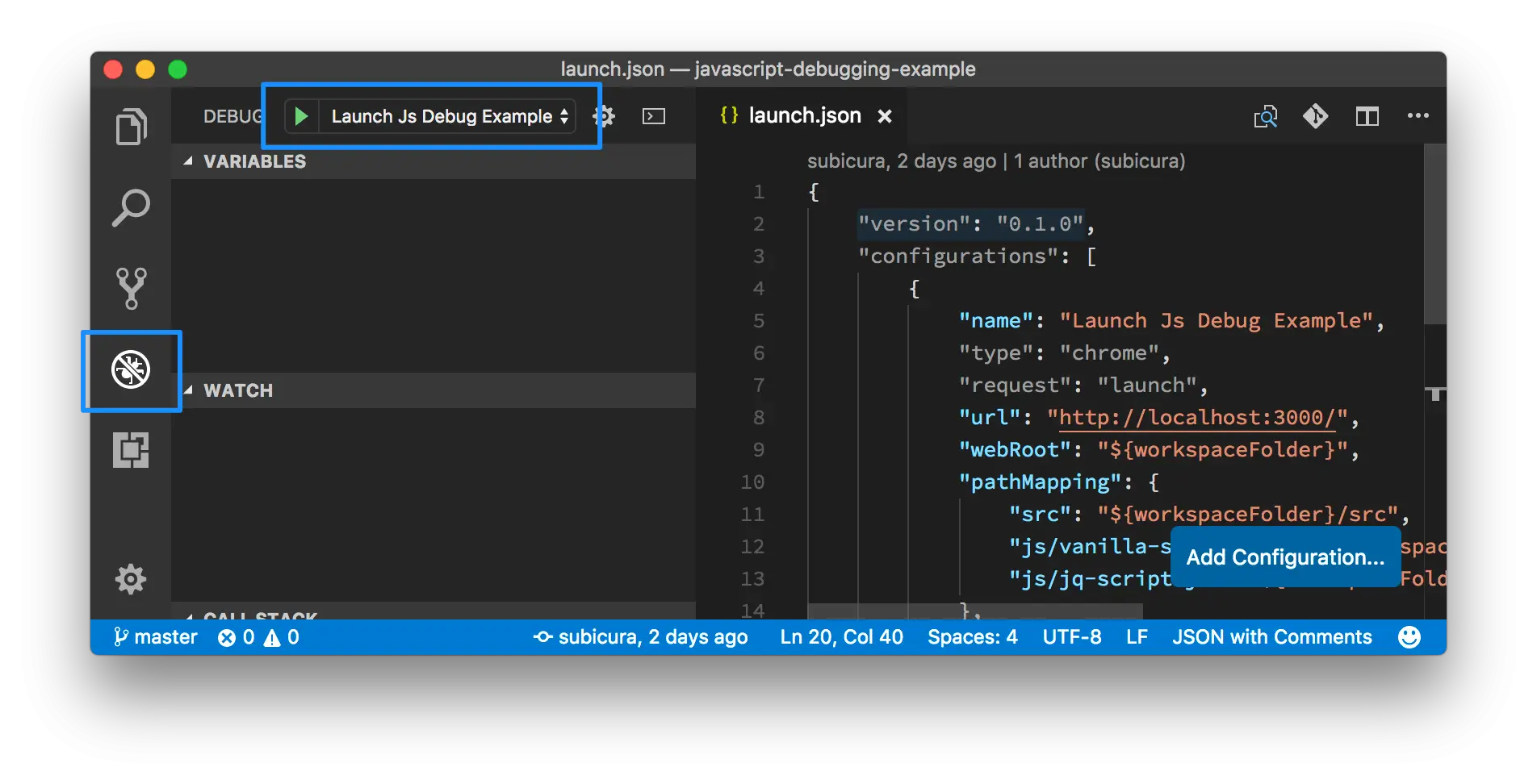 Code Editor Window for Debugging