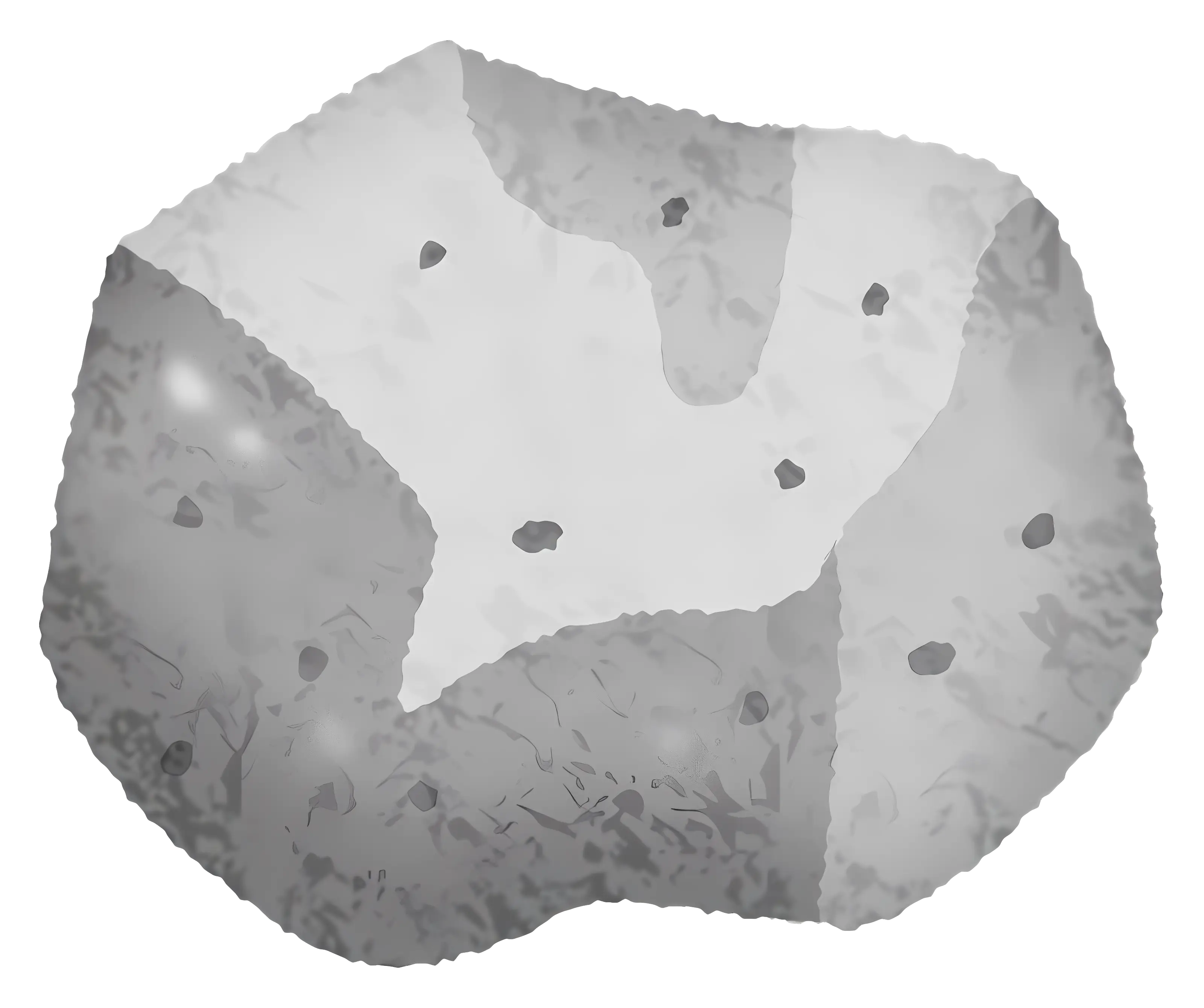 Gray Rock with Textured Surface