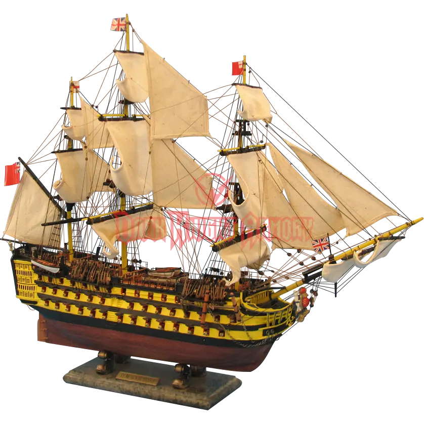 Intricate Wooden Ship Model