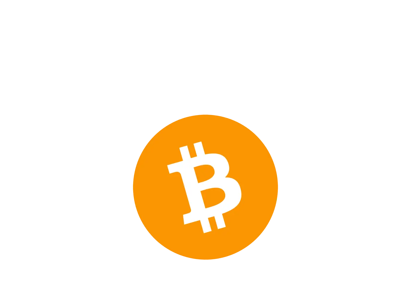 Orange Bitcoin Logo Illustration