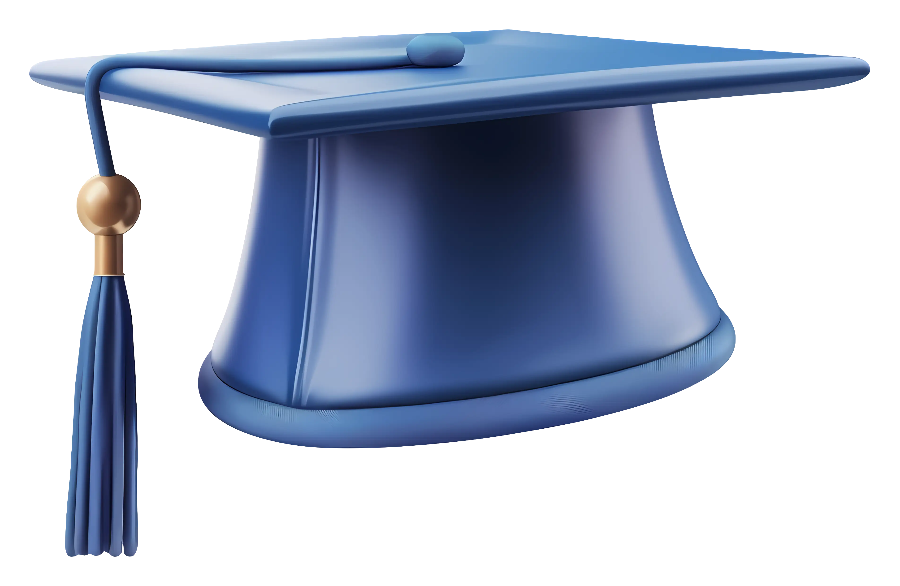 Blue Graduation Cap with Tassel