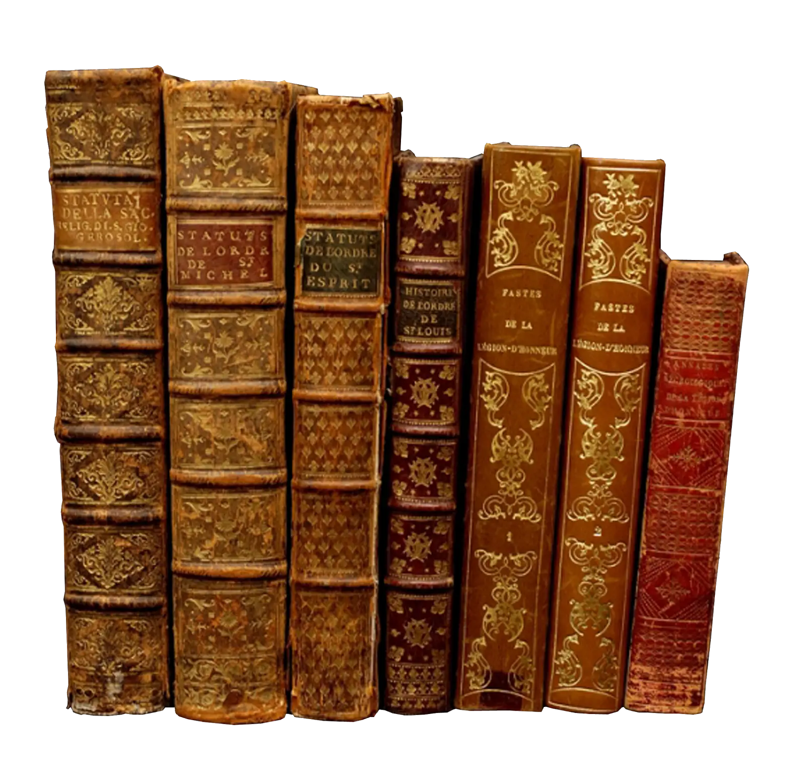 Vintage Collection of Leatherbound Books