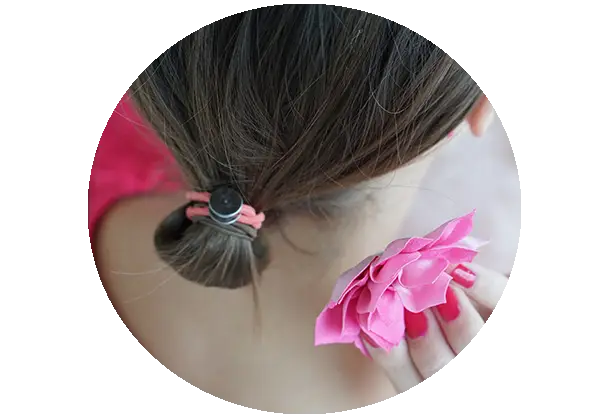 Stylish Hair Clip with Flower