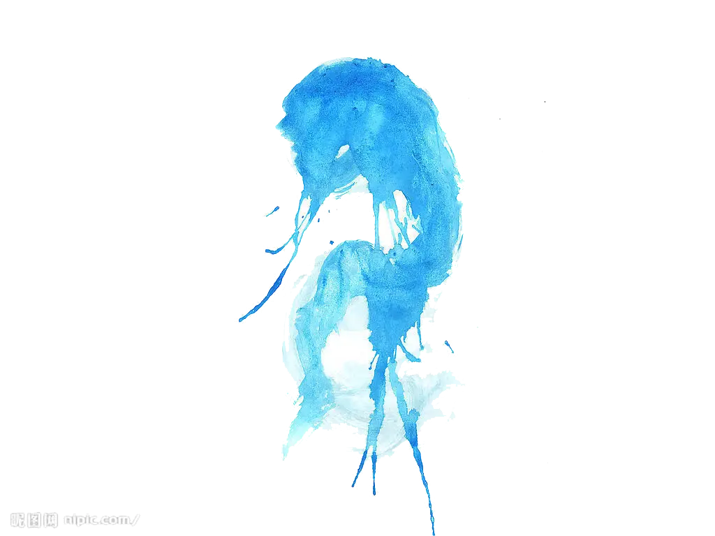 Blue Watercolor Splash