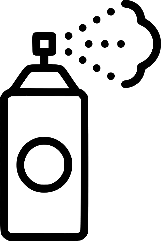 Spray Can Icon in Black and White
