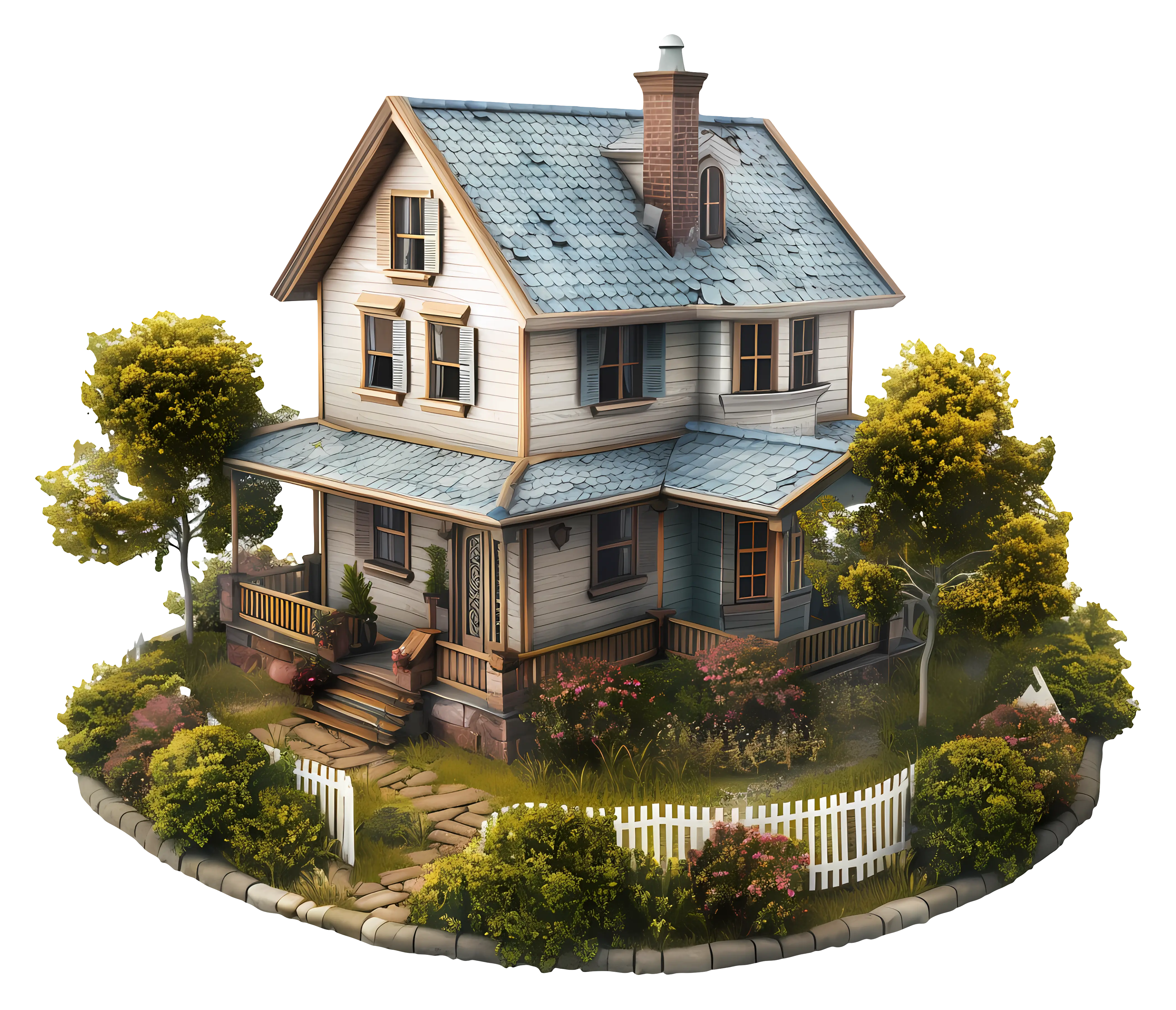 Small Cute Doodle House