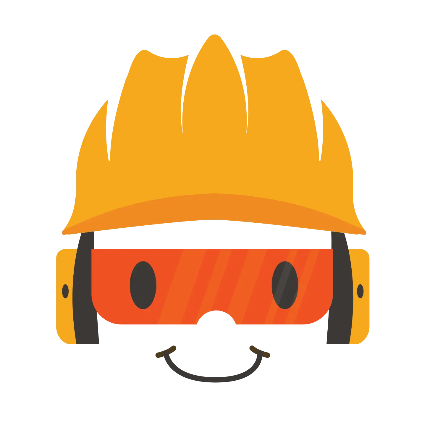 Smiling Construction Helmet