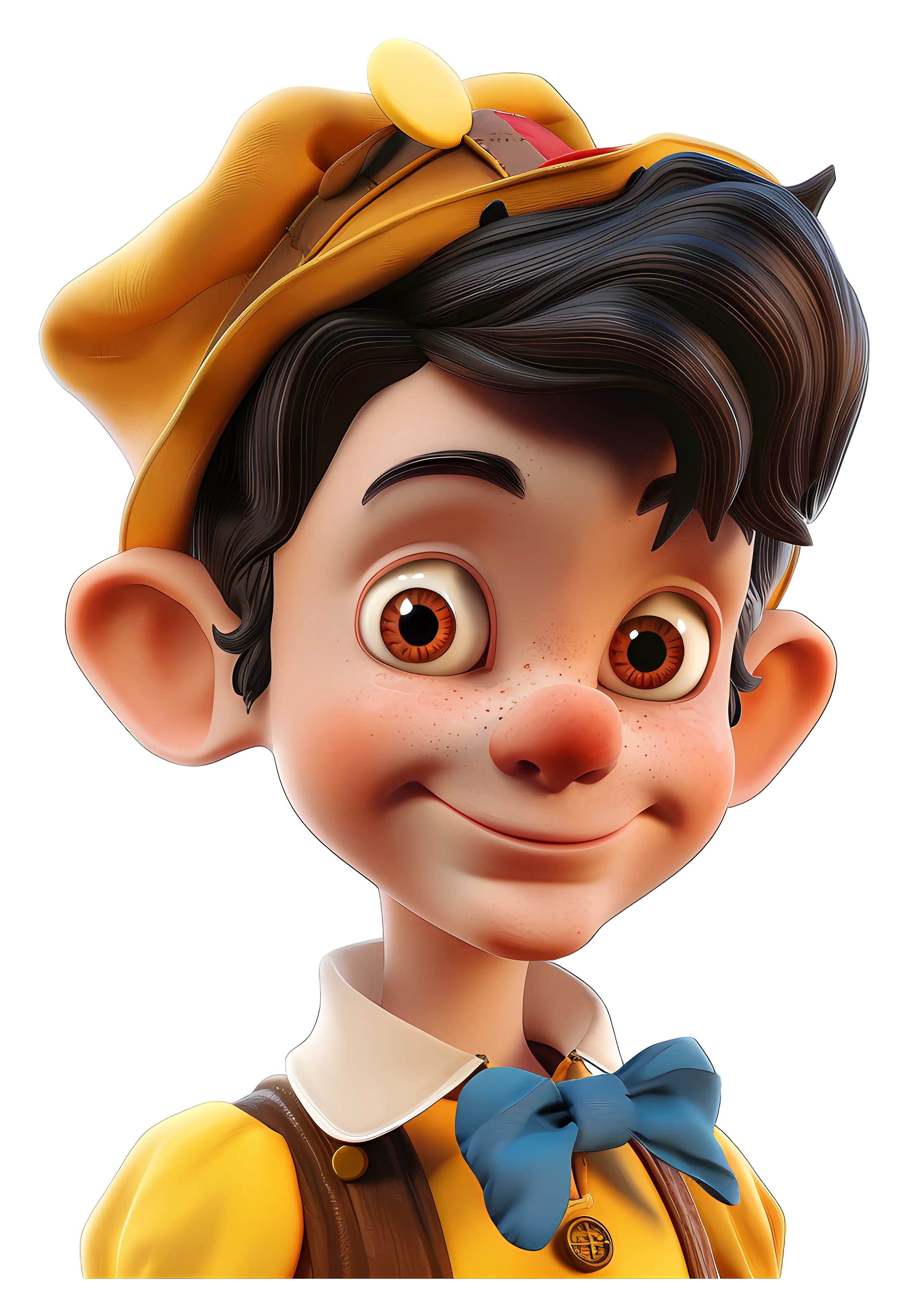 Wooden Puppet Boy with Hat